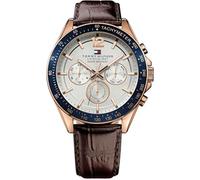Tommy Hilfiger Multi Zifferblatt Quarz Uhr für Herren mit Braunes Lederarmband - 1791118
