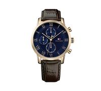Tommy Hilfiger Multi Zifferblatt Quarz Uhr für Herren mit Braunes Lederarmband - 1791399