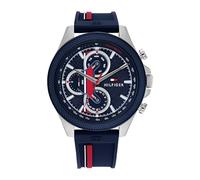 Tommy Hilfiger Clark 46 Mm Uhr One Size Navy Blue / Navy Blue Silicone Colors