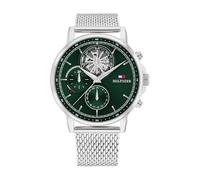 Tommy Hilfiger Herren Analog Quarz Uhr mit Edelstahl Armband 1710608