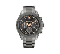 Tommy Hilfiger Multi Zifferblatt Quarz Uhr für Herren mit Graues Edelstahlarmband - 1792061
