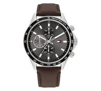 Tommy Hilfiger Multi Zifferblatt Quarz Uhr für Herren mit Hell-Braunes Lederarmband - 1792015