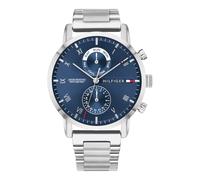Tommy Hilfiger Multi Zifferblatt Quarz Uhr für Herren mit Silbernes Edelstahlarmband - 1710401
