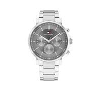 Tommy Hilfiger Multi Zifferblatt Quarz Uhr für Herren mit Silbernes Edelstahlarmband - 1710604