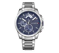 Tommy Hilfiger Multi Zifferblatt Quarz Uhr für Herren mit Silbernes Edelstahlarmband - 1791348