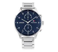 Tommy Hilfiger Multi Zifferblatt Quarz Uhr für Herren mit Silbernes Edelstahlarmband - 1791575
