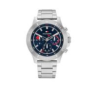 Tommy Hilfiger Multi Zifferblatt Quarz Uhr für Herren mit Silbernes Edelstahlarmband - 1792113