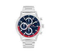 Tommy Hilfiger Multi Zifferblatt Quarz Uhr für Herren mit Silbernes Edelstahlarmband - 1792179