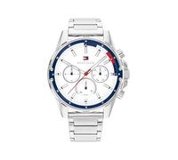 Tommy Hilfiger Multi Zifferblatt Quarz Uhr für Herren mit Silbernes Edelstahlarmband - 1792242