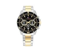Tommy Hilfiger Multi Zifferblatt Quarz Uhr für Herren mit Zweifarbiges Edelstahlarmband - 1792095
