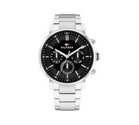 Multifunktionsuhr TOMMY HILFIGER "TYSON" Armbanduhren silberfarben Herren (58722105-0) silberfarben