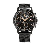 Tommy Hilfiger Multifunktions-Analog-Quarzuhr für Herren mit Skelett-Teilzifferblatt und Edelstahl- oder Lederarmband