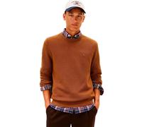 Tommy Hilfiger Regular Fit Strickpullover aus reiner Baumwolle in Khaki, Größe XXL