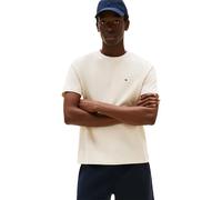 Tommy Hilfiger Regular Fit T-Shirt aus reiner Baumwolle in Offwhite, Größe XXL