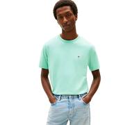 Tommy Hilfiger Herren T-Shirt Kurzarm Seasonal Solid Tee mit Rundhalsausschnitt, Türkis (Arctic Aqua), M