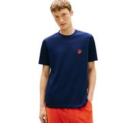Tommy Hilfiger Script Monogram T-shirt Carbon Navy Größe: XXL | Basic T-Shirts Outlet | Herren | Blau