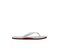 Tommy Hilfiger Nautical Print Beach Sandal, Peeptoe Sandalen, Weiß (White Ybs), 44 EU (10 UK)