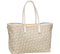Shopper TOMMY HILFIGER "TH MONOPLAY LEATHER TOTE MONO" Gr. B/H/T: 35 cm x 27 cm x 14 cm, neutral Damen Taschen Handtaschen mit herausnehmbarer Reißverschluss-Tasche (46728743-0)