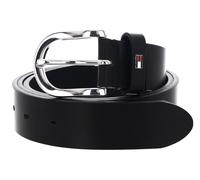 Tommy Hilfiger Damen Gürtel New Danny Belt Ledergürtel, Schwarz (Masters Black), 85 cm