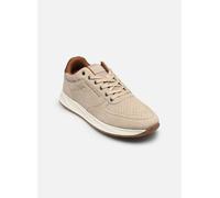 Sneaker TOMMY HILFIGER "NEWPORT MIX", Herren, Gr. 44, beige, Veloursleder, Mesh, unifarben mit Farbeinsatz, Schuhe Sneaker, Freizeitschuh, Schnürer, Halbschuh mit Mesh-EInsatz (11065324-44)