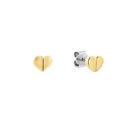 Paar Ohrstecker TOMMY HILFIGER "ESSENTIAL EARRINGS", gelbgoldfarben, edelstahlfarben, Ohrringe, Damen, Edelstahl (46974960-0) gelbgoldfarben, edelstahlfarben