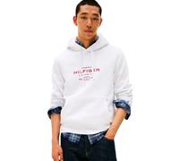 Tommy Hilfiger Herren Hoodie Oval Graphic mit Logo, Weiß (White), XL