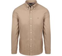 Tommy Hilfiger Oxford Hemd Camel - Größe L Braun L