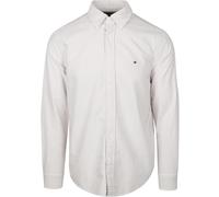 Tommy Hilfiger Oxford Hemd Streifen Beige - Größe M Beige M