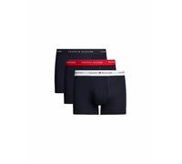 Tommy Hilfiger Herren 3er Pack Boxershorts Trunks mit Logobund, Mehrfarbig (Primary Red/White/Desert Sky), M