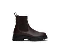 Tommy Hilfiger Pebble Grain Leather Chelsea Boots Charred Wood Größe: 41 | Stiefel Outlet | Damen
