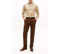 Tommy Hilfiger Pigment Dyed Linen Shirt Sandalwood Größe: M | Business hemden Outlet | Herren | Weiß