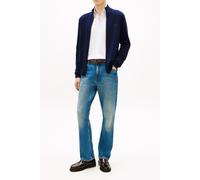 Tommy Hilfiger Herren Strickjacke Regular Fit mit Bio-Baumwolle, marine, Gr. S