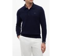 Tommy Hilfiger Herren Pullover Pima Cashmere mit Polo-Kragen, Blau (Desert Sky), XL