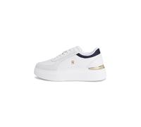 Tommy Hilfiger - Platform-Sneaker mit Satin-Hinterriemen beige - Gr. - 38