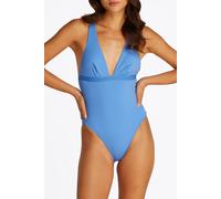 Tommy Hilfiger Plunge One Piece Swimsuit Azure Größe: M | Badeanzüge Outlet | Damen | Blau