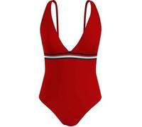 Tommy Hilfiger Plunge One Piece Swimsuit Rot Medium Damen
