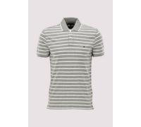 Poloshirt TOMMY HILFIGER "LINEN PIQUE REGULAR", Herren, Gr. XL, schwarz artichoke, weiß, Jersey, Obermaterial: 75% Baumwolle, 25% Leinen, regular fit, Rippbündchen, Shirts (66241251-XL) schwarz artich