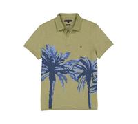 Tommy Hilfiger Polo-Shirt Herren Regular Fit Kurzarm Baumwoll-Jersey grün, L