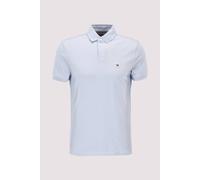 Tommy Hilfiger Herren Poloshirt 1985 Regular Fit Kontraststreifen & Knopfleiste Breezy Blue Gr. M