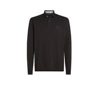 Tommy Hilfiger Regular Fit Poloshirt mit Logo-Stitching in Schwarz, Größe S, Artikelnr. 1368331S Schwarz S 96% Baumwolle, 4% Elasthan