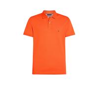 Tommy Hilfiger Regular Fit Poloshirt mit Label-Detail in Orange, Größe L