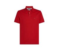 Poloshirt TOMMY HILFIGER "1985 REGULAR POLO", Herren, Gr. L, rot (medium rot), Piquu00e9, Obermaterial: 96% Baumwolle, 4% Elasthan, Basic, normal, Kurzarm, Shirts, aus hochwertiger Baumwoll-Piqué-Qual