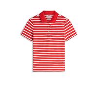 Poloshirt TOMMY HILFIGER "1985 Slim Fit Pique Premium", Damen, Gr. XL (46), breton stripe fireworks, calico, Piqué, Obermaterial: 96% Baumwolle, 4% Elasthan, gestreift, slim fit hüftlang, Rundhals, ab