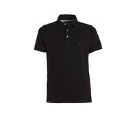 Tommy Hilfiger Herren Poloshirt Kurzarm 1985 Slim Fit, Schwarz (Black), M