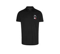 Poloshirt TOMMY HILFIGER "TH x Cadillac Formula 1 Team LOGO", Herren, Gr. XL, schwarz, Jersey, Obermaterial: 96% Baumwolle, 4% Elasthan, regular fit normal, Rippstrickbündchen, Shirts, Unisex Special