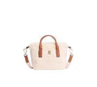 Tommy Hilfiger Popette Mini Tote Kunstfell, Handtasche, Umhängetasche, Beige