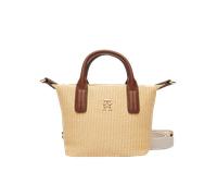 Tommy Hilfiger Popette Micro Tote, Handtasche, Umhängetasche, Natural Raffia