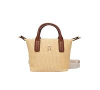 Tommy Hilfiger POPETTE MICRO TOTE R Damen-Tragetasche, natürlicher Bast, OS