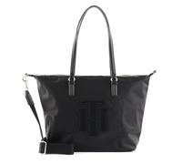 Tommy Hilfiger Poppy Tote Applikation, Schwarz, Einheitsgröße, Schwarz, Einheitsgröße, Mohnblumen-Applikation
