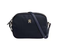 Umhängetasche TOMMY HILFIGER blau (dunkelblau) Damen Taschen Handtaschen mit TH-Emblem vorne (67553204-0)